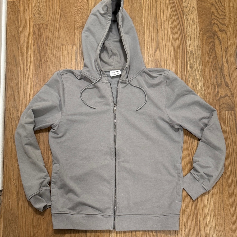 Cuts Clothing Gray Zip-Up Hoodie